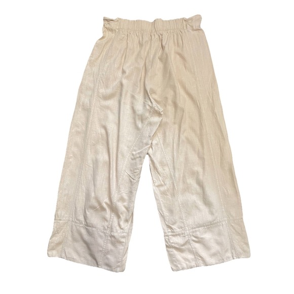 Free People days end linen pull-on pants in sand dollar Size XL Comfort Summer - Picture 14 of 14